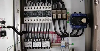 Electrical panel installation with organized circuit breakers and wiring in Phoenix, AZ