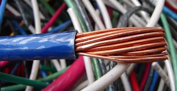 electrical wiring services showing exposed copper conductors and cable preparation in Phoenix, AZ