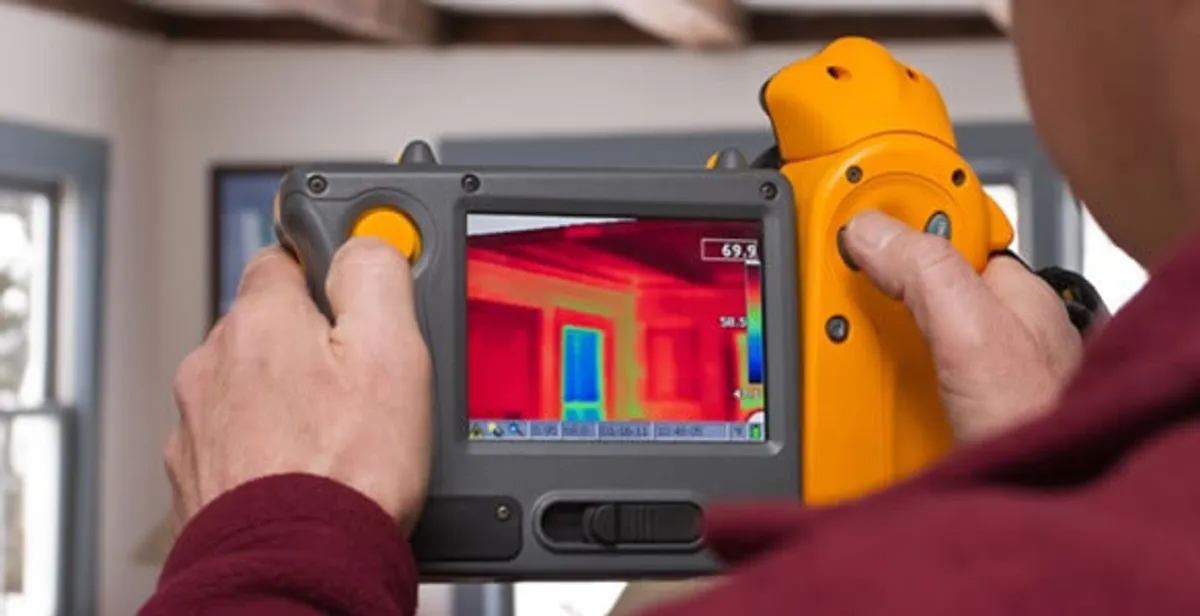 home energy audit service capturing thermal readings to analyze insulation and electrical efficiency in Phoenix, AZ