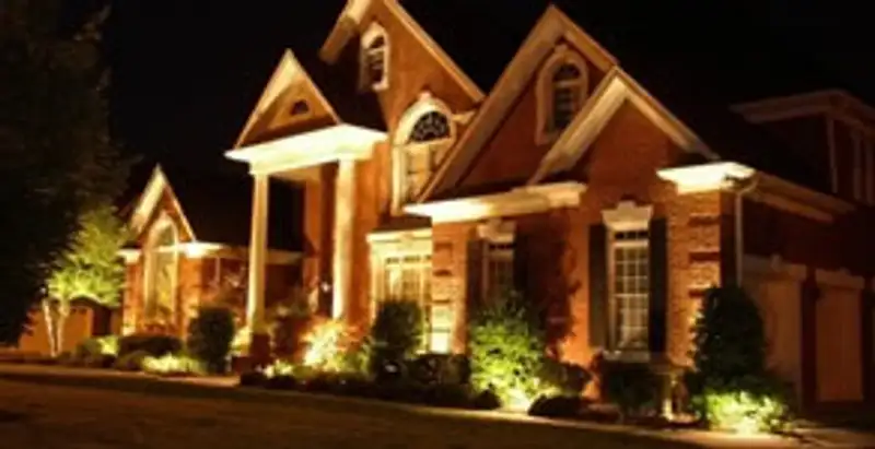 landscape lighting installation services enhancing residential exterior lighting in Phoenix, AZ