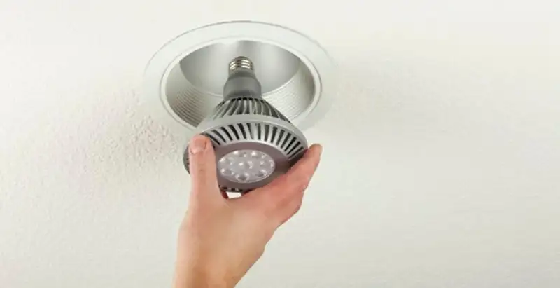 lighting installation service featuring recessed ceiling light installed by licensed professionals in Phoenix, AZ