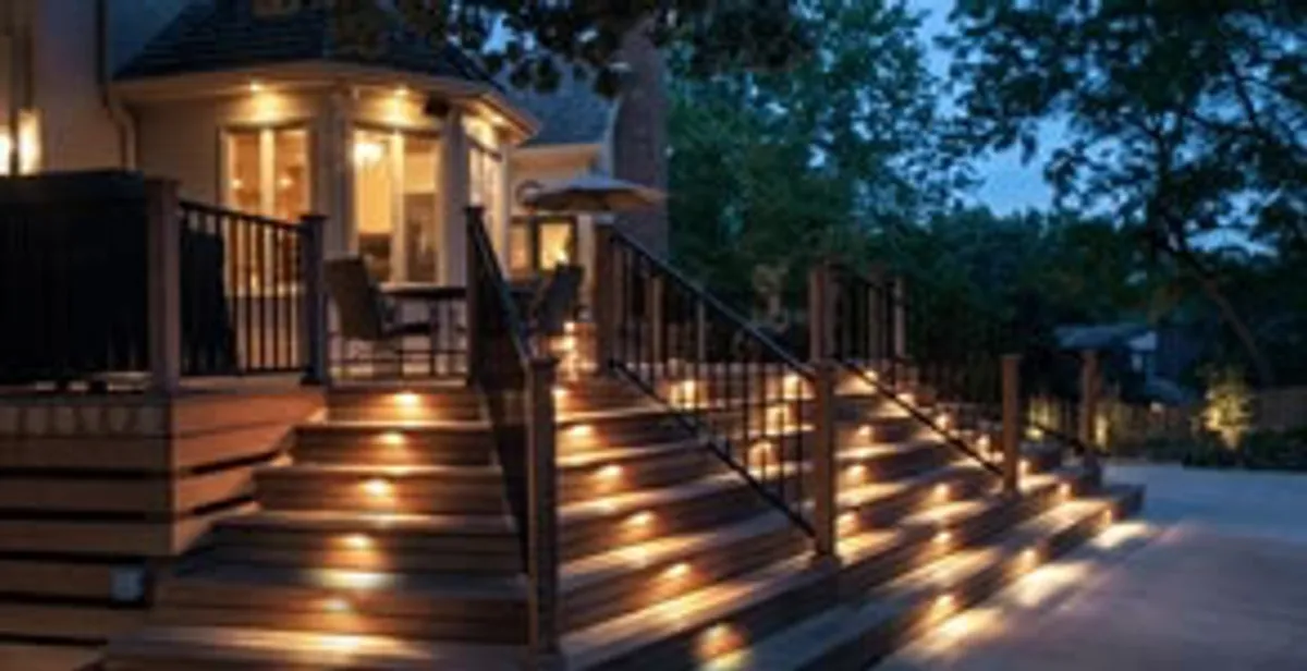 Residential electrician installing outdoor lighting for home safety in Phoenix, AZ