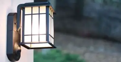 security light installation services with professionally mounted exterior wall light in Phoenix, AZ