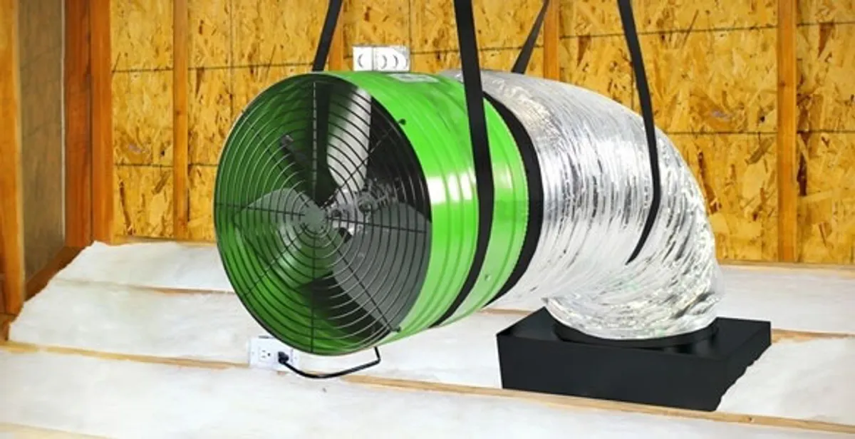 whole house fan installation services with professionally mounted ventilation fan system in Phoenix, AZ