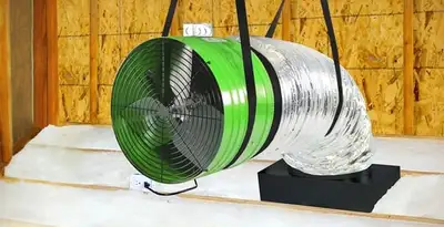 whole house fan installation services with professionally mounted ventilation fan system in Phoenix, AZ